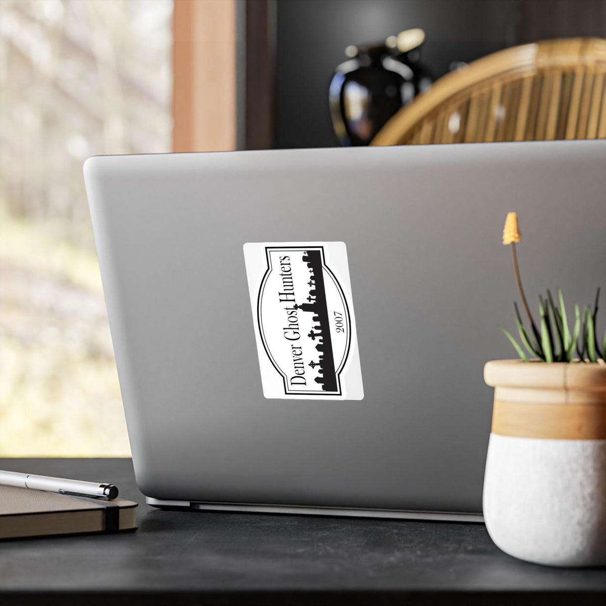 Denver Ghost Hunters skyline decal Kiss-Cut Vinyl Decal | paranormal sticker