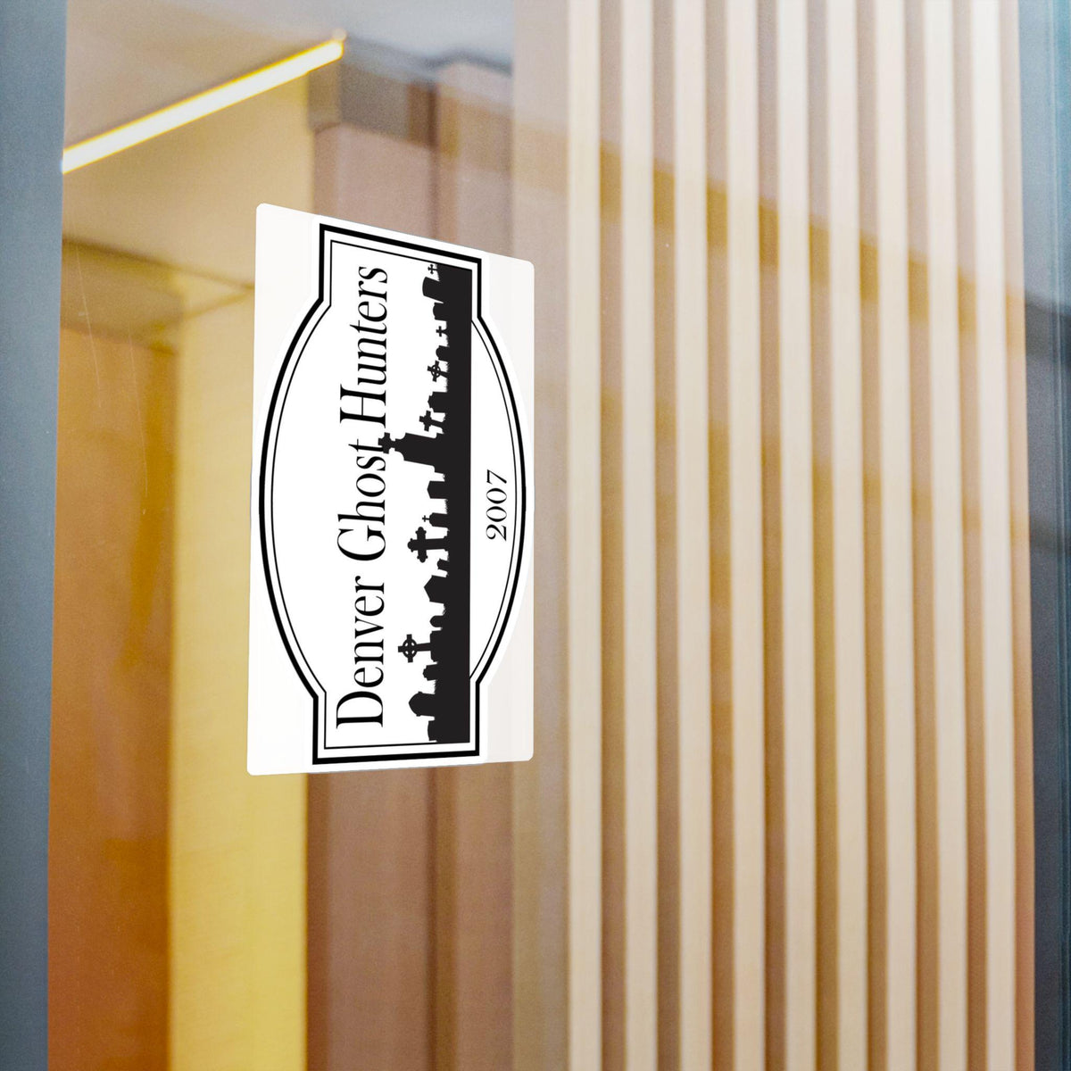 Denver Ghost Hunters skyline decal Kiss-Cut Vinyl Decal | paranormal sticker