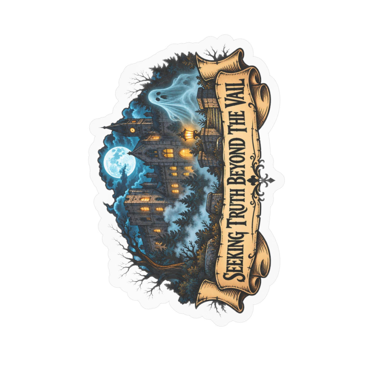 Seeking Truth Beyond the Veil Vinyl Sticker