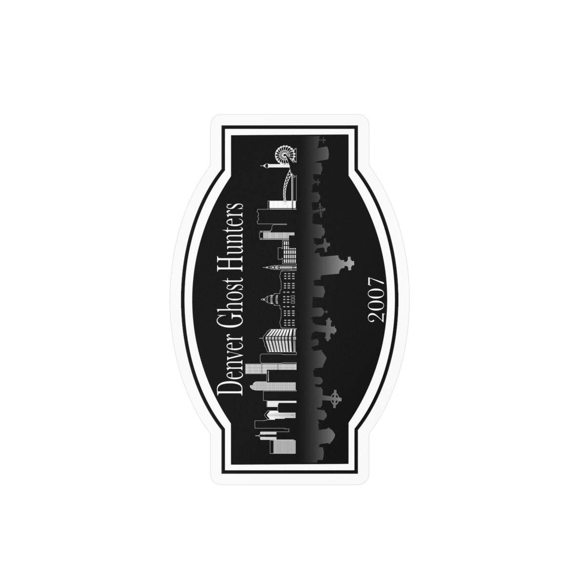 Denver Ghost Hunters skyline sticker Kiss-Cut Vinyl Decal | 2007
