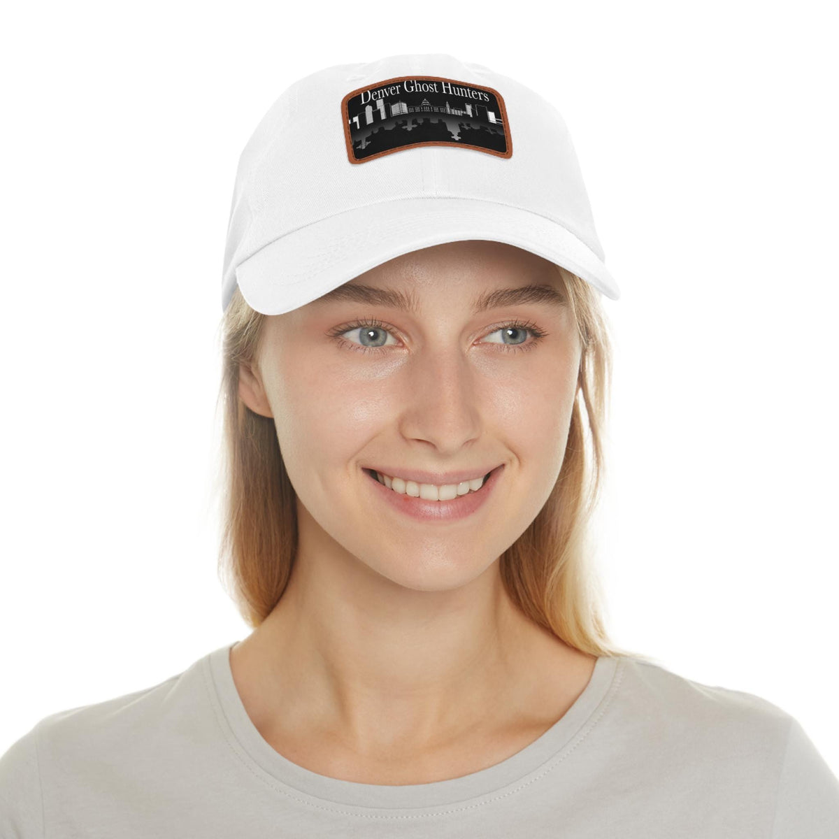 Denver Ghost Hunters Hat | Leather Patch Dad Hat