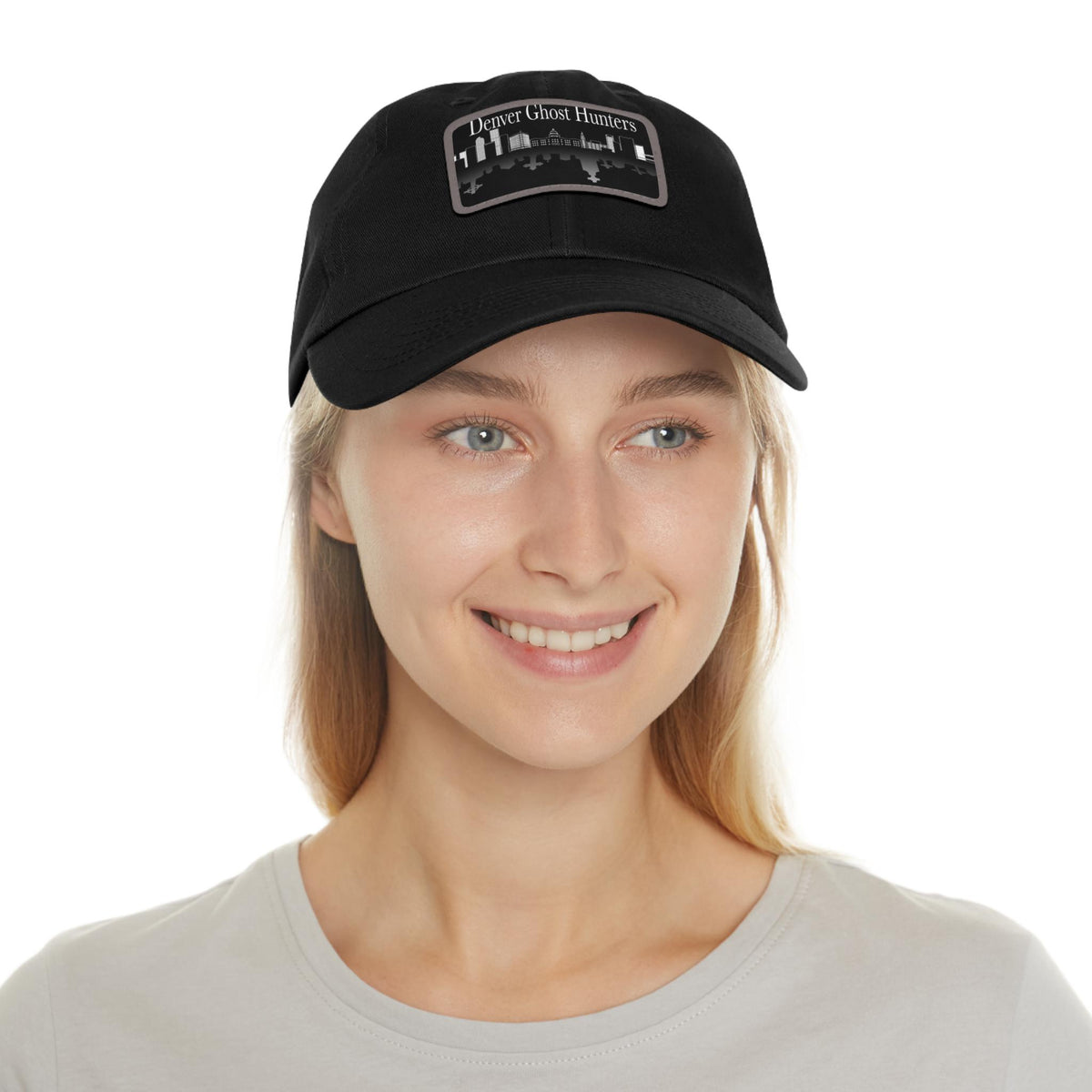 Denver Ghost Hunters Hat | Leather Patch Dad Hat