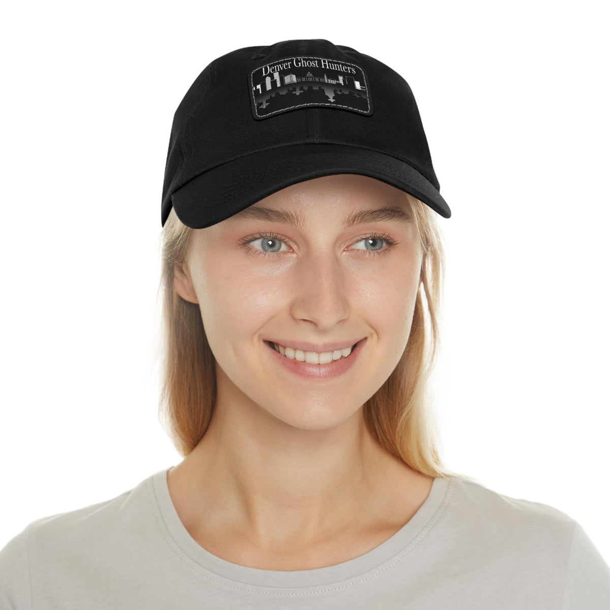 Denver Ghost Hunters Hat | Leather Patch Dad Hat