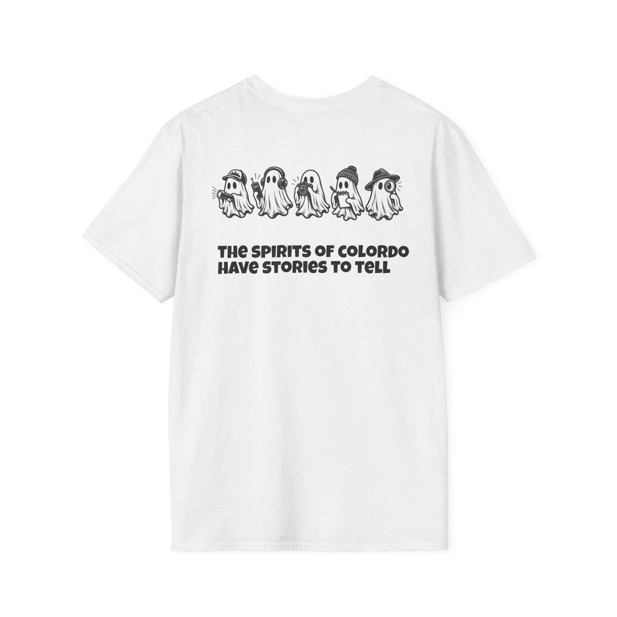 Denver Ghosthunters T-Shirt | Playful Ghosts, Colorado Spirits (100% Cotton)