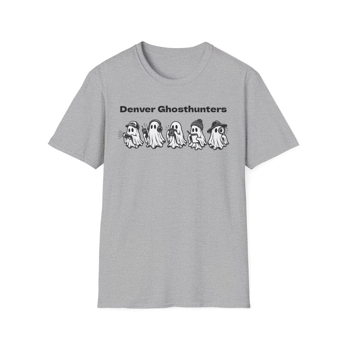 Denver Ghosthunters T-Shirt | Playful Ghosts, Colorado Spirits (100% Cotton)