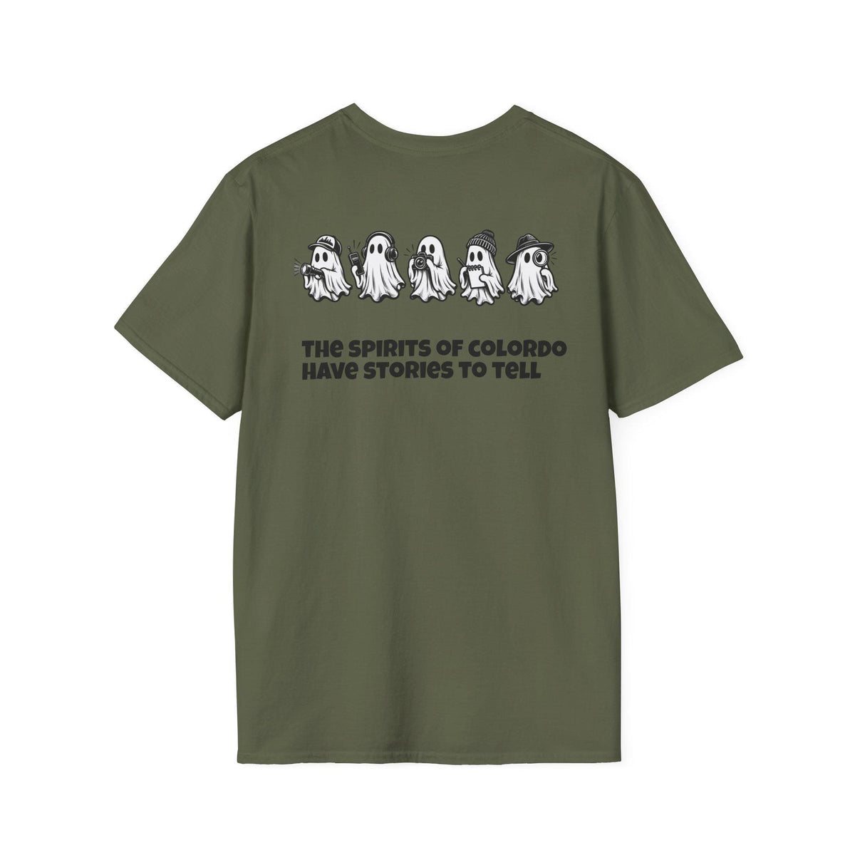 Denver Ghosthunters T-Shirt | Playful Ghosts, Colorado Spirits (100% Cotton)