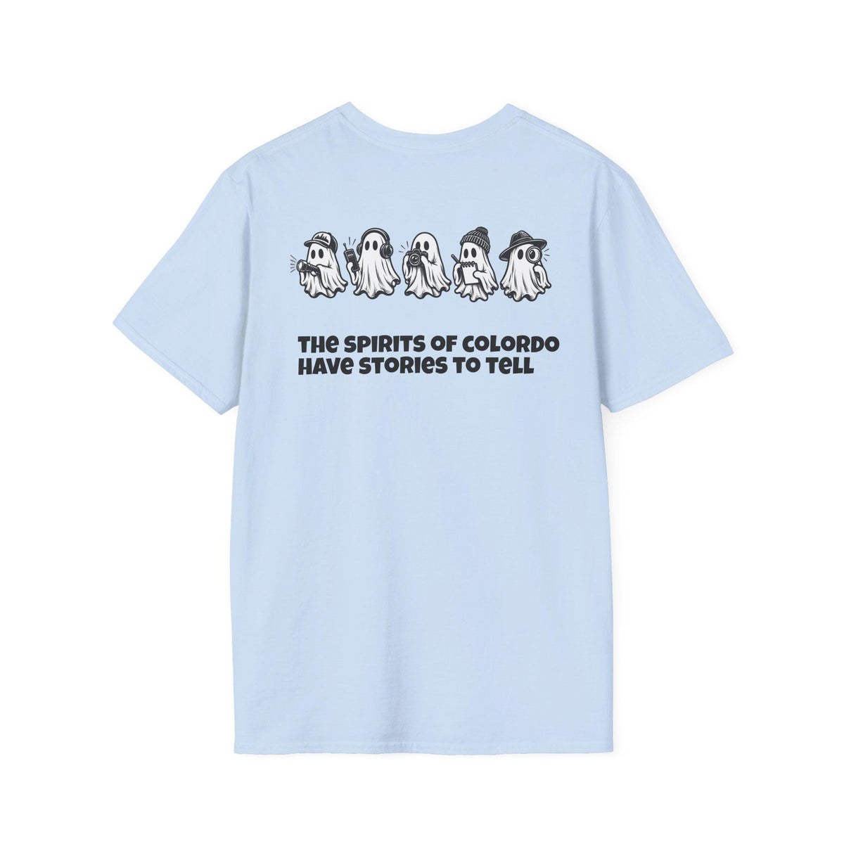 Denver Ghosthunters T-Shirt | Playful Ghosts, Colorado Spirits (100% Cotton)