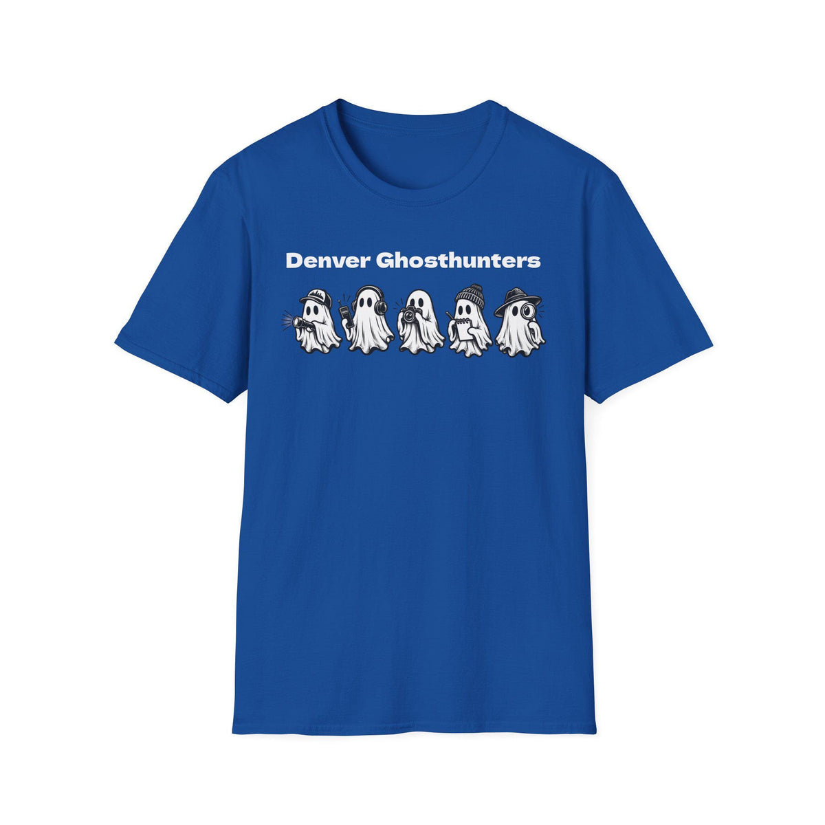 Denver Ghosthunters T-Shirt | Playful Ghosts, Colorado Spirits (100% Cotton)