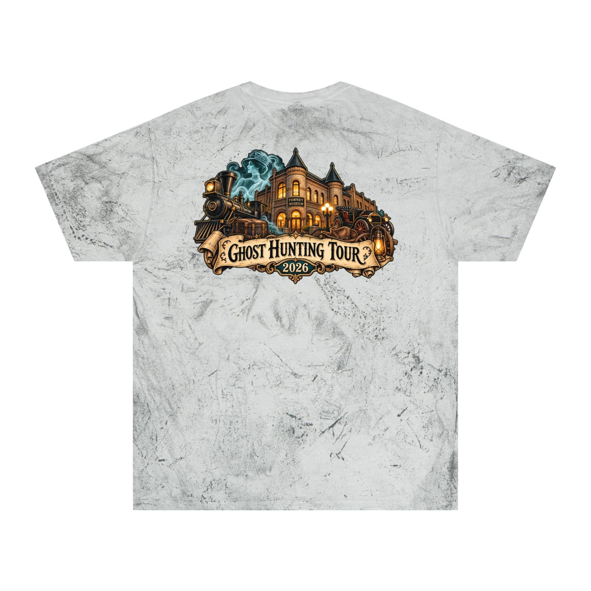Denver Ghost Hunters Ghost Hunting Tour 2026 T-Shirt | Haunted House Train Design