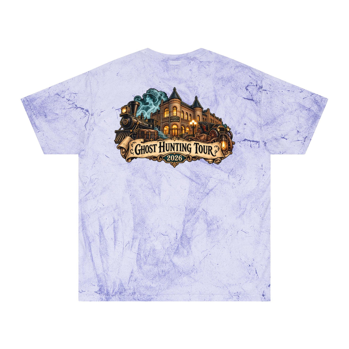 Denver Ghost Hunters Ghost Hunting Tour 2026 T-Shirt | Haunted House Train Design