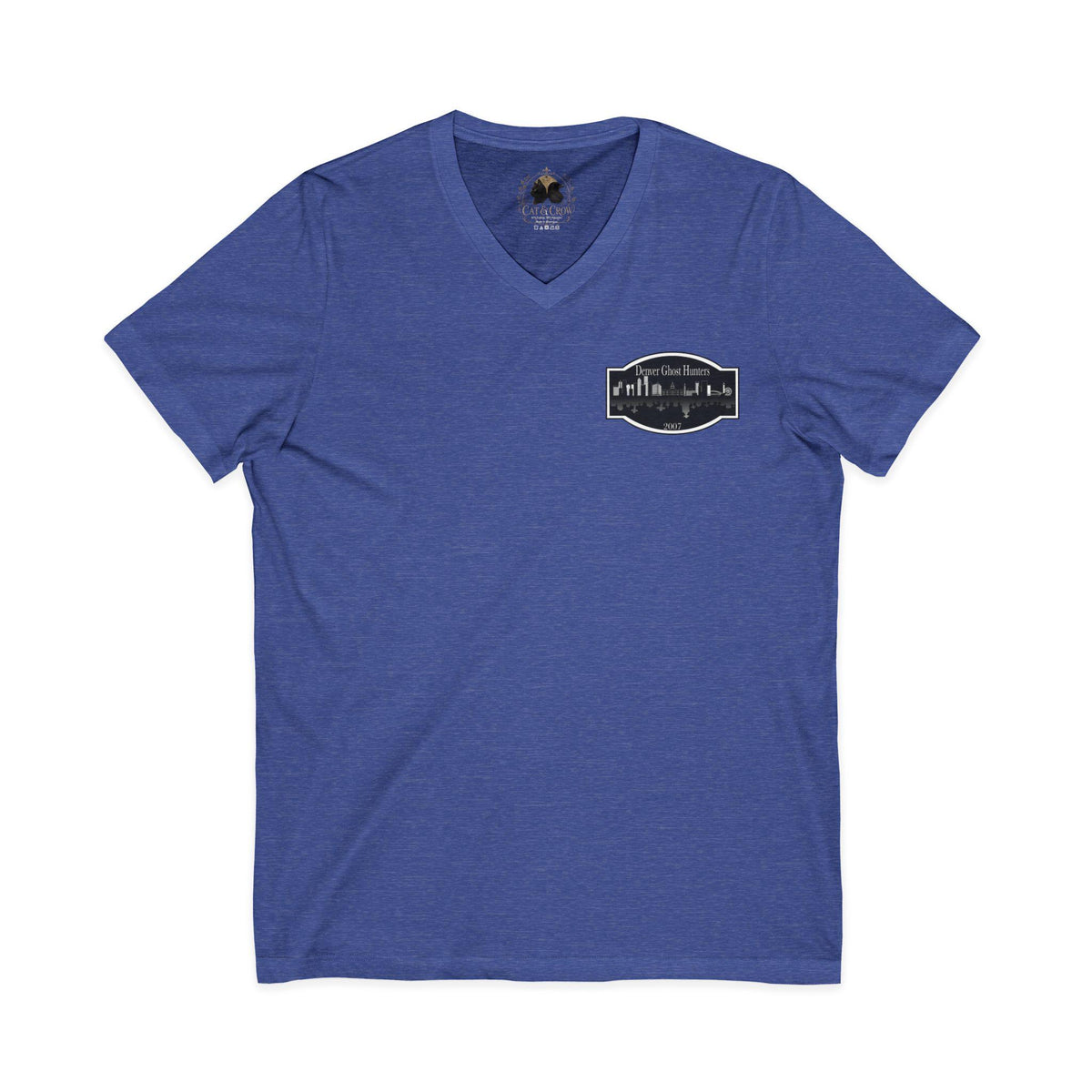 Denver Ghost Hunters Unisex Jersey Short Sleeve V-Neck Tee