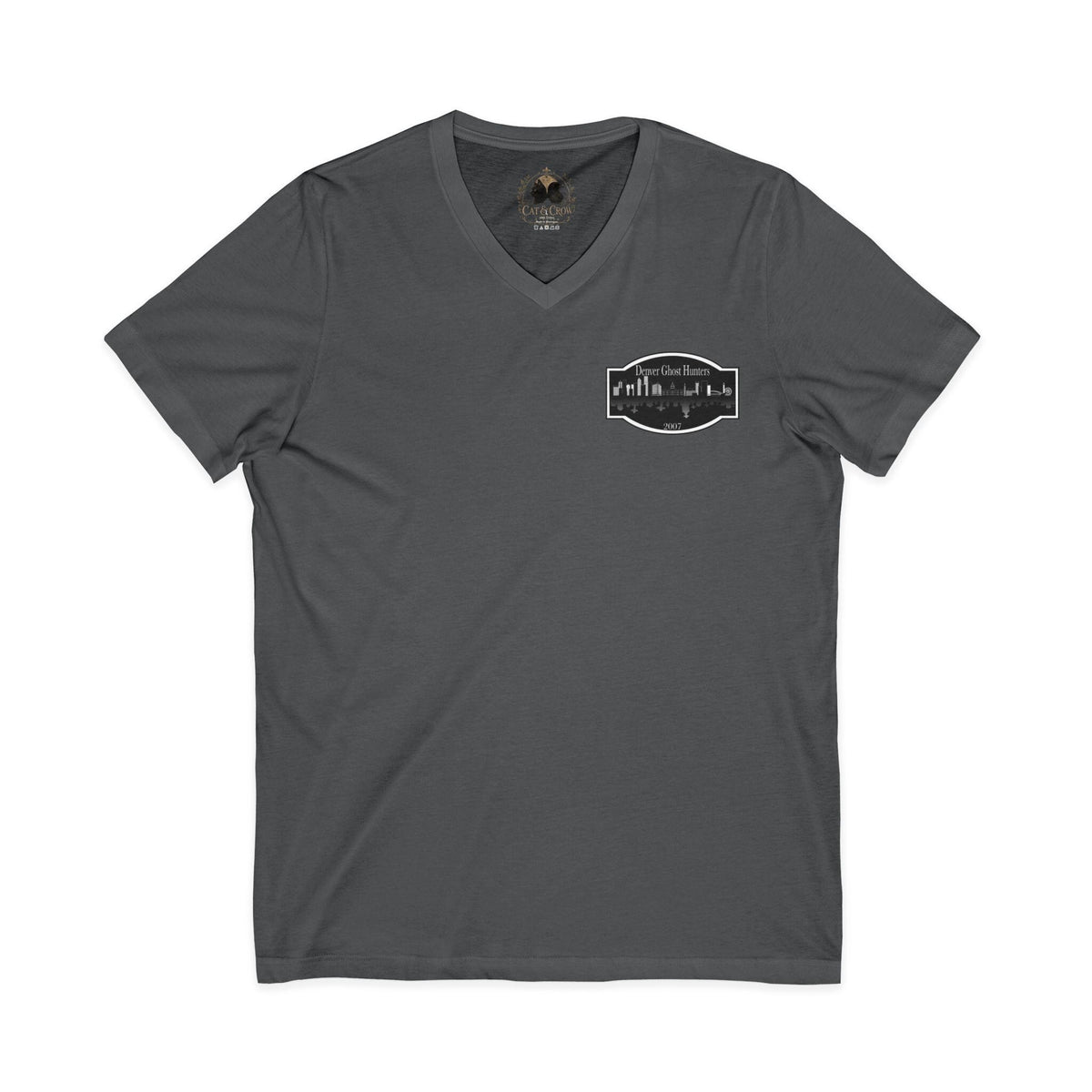 Denver Ghost Hunters Unisex Jersey Short Sleeve V-Neck Tee