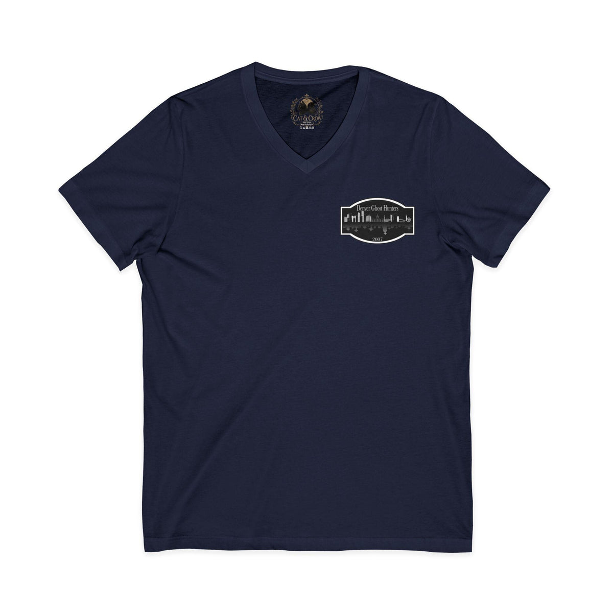Denver Ghost Hunters Unisex Jersey Short Sleeve V-Neck Tee