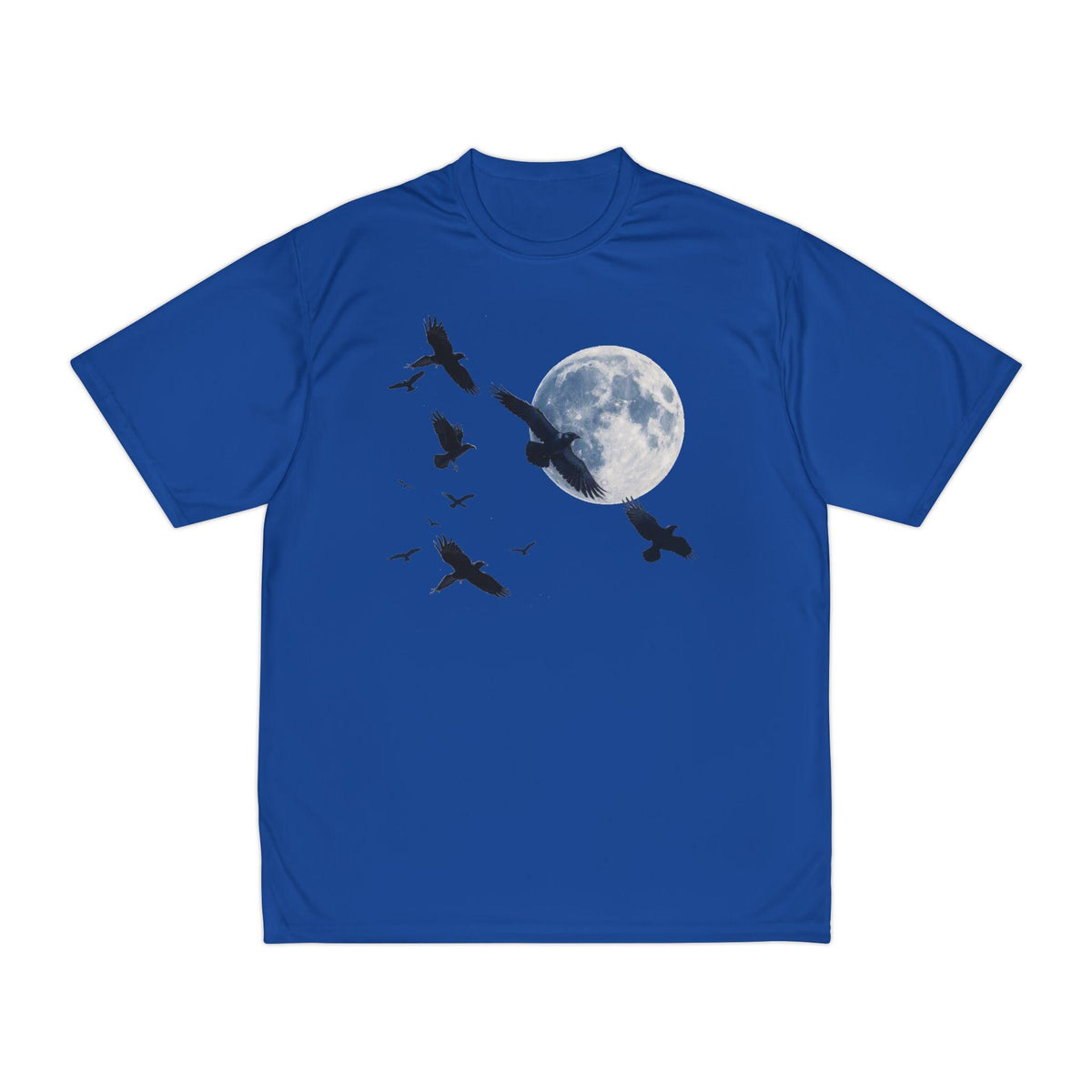 Flying Ravens Moon T-Shirt | Moonlit Birds Graphic Tee
