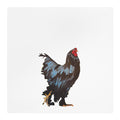 Black Rooster Illustration Tea Towel | Farmhouse Kitchen Decor