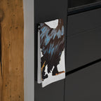 Black Rooster Illustration Tea Towel | Farmhouse Kitchen Decor