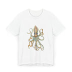 Vintage Octopus Illustration T-Shirt | Nautical Sea Life Tee