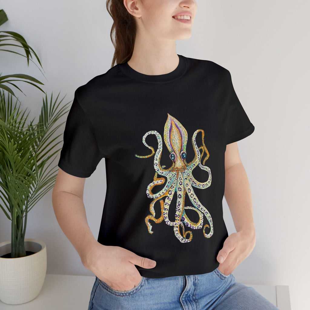 Vintage Octopus Illustration T-Shirt | Nautical Sea Life Tee
