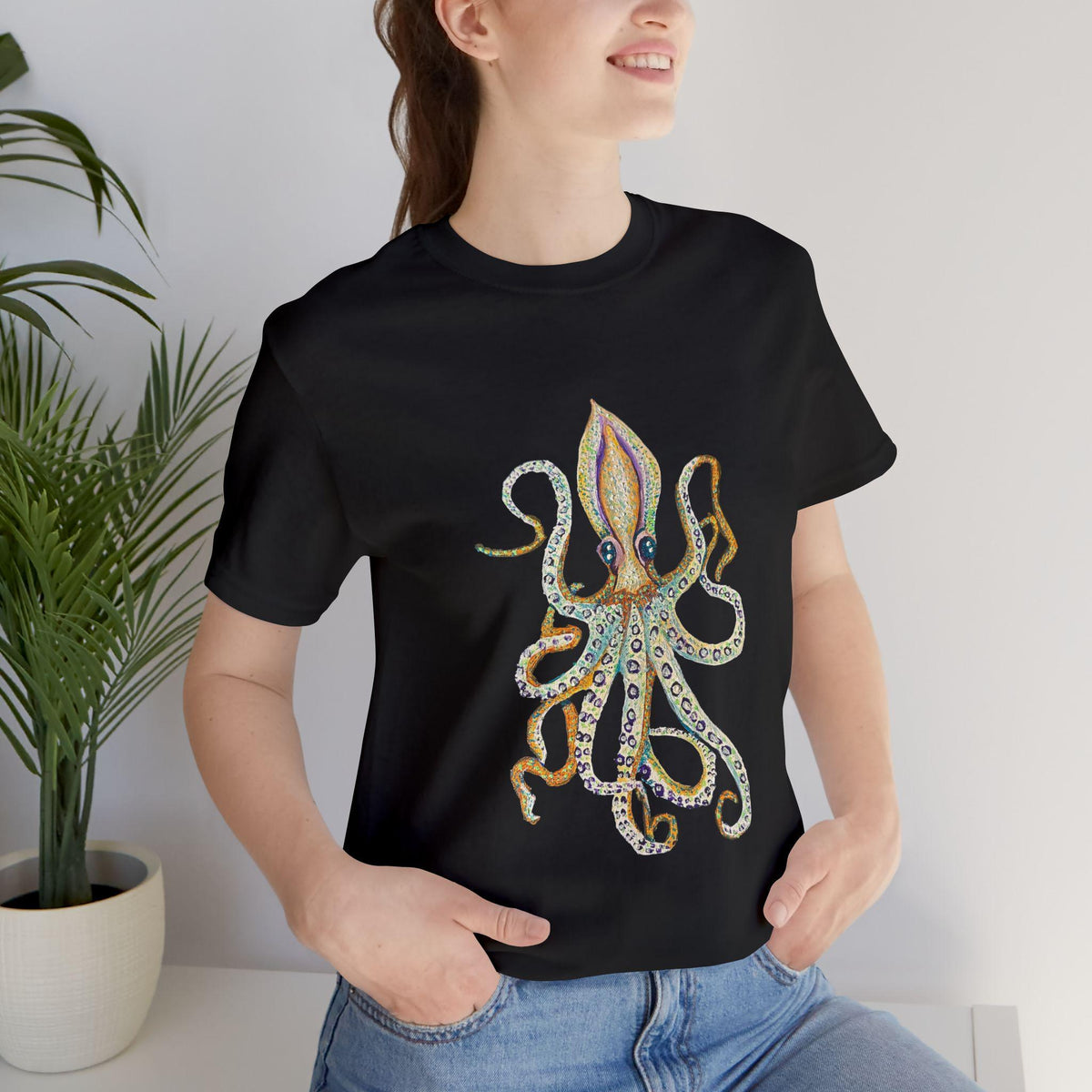Vintage Octopus Illustration T-Shirt | Nautical Sea Life Tee