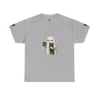 Ghost Holding Cat Tee | Cute Halloween Ghost, Coffee and Black Cat Illustration
