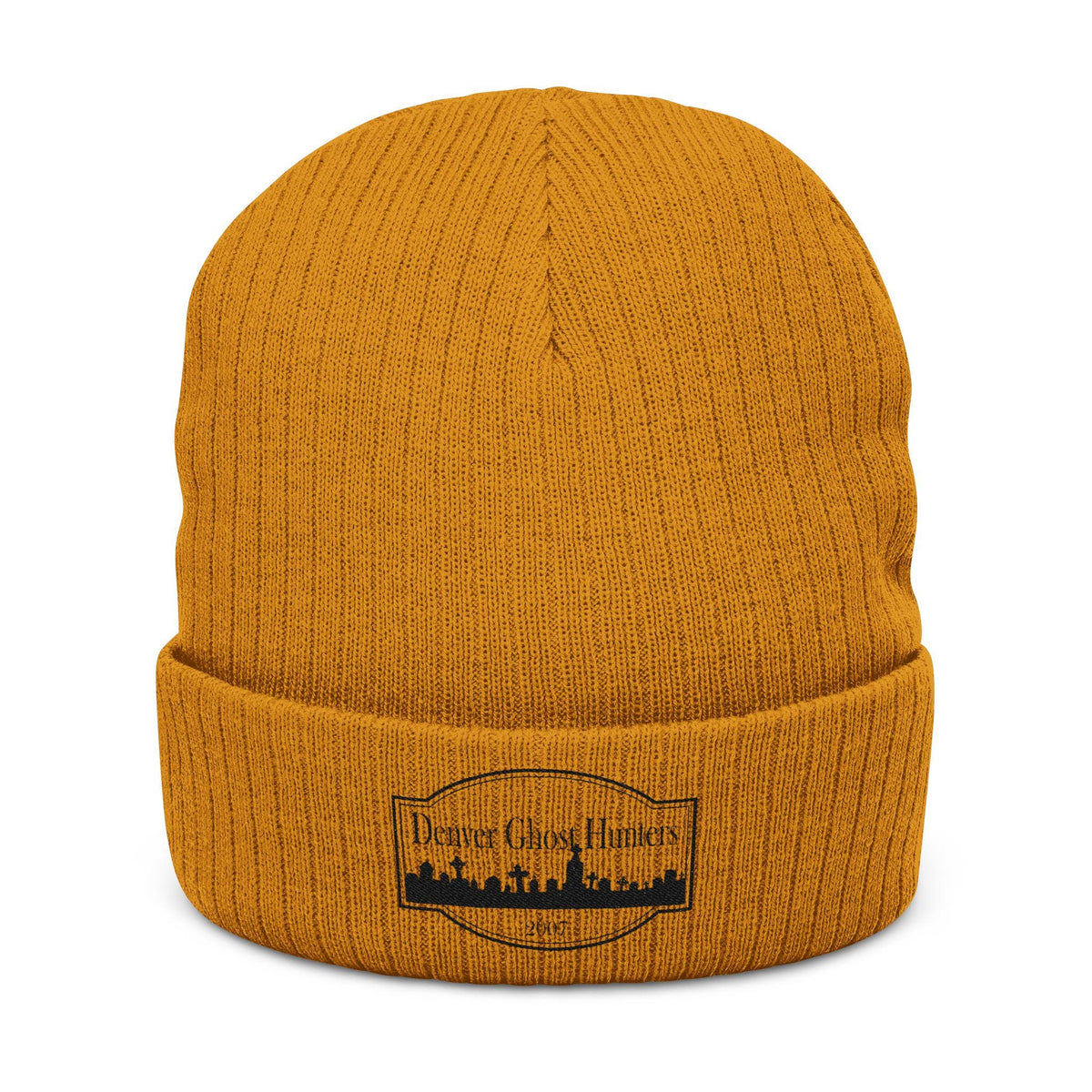 Denver Ghost Hunters Embroidery Beanie | Ribbed Knit Cuffed Hat