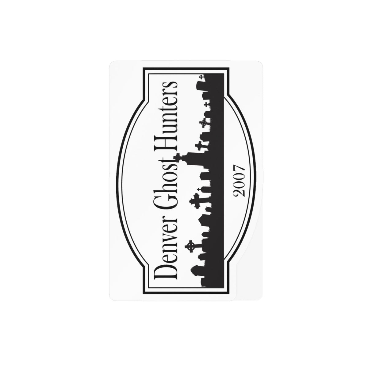 Denver Ghost Hunters skyline decal Kiss-Cut Vinyl Decal | paranormal sticker