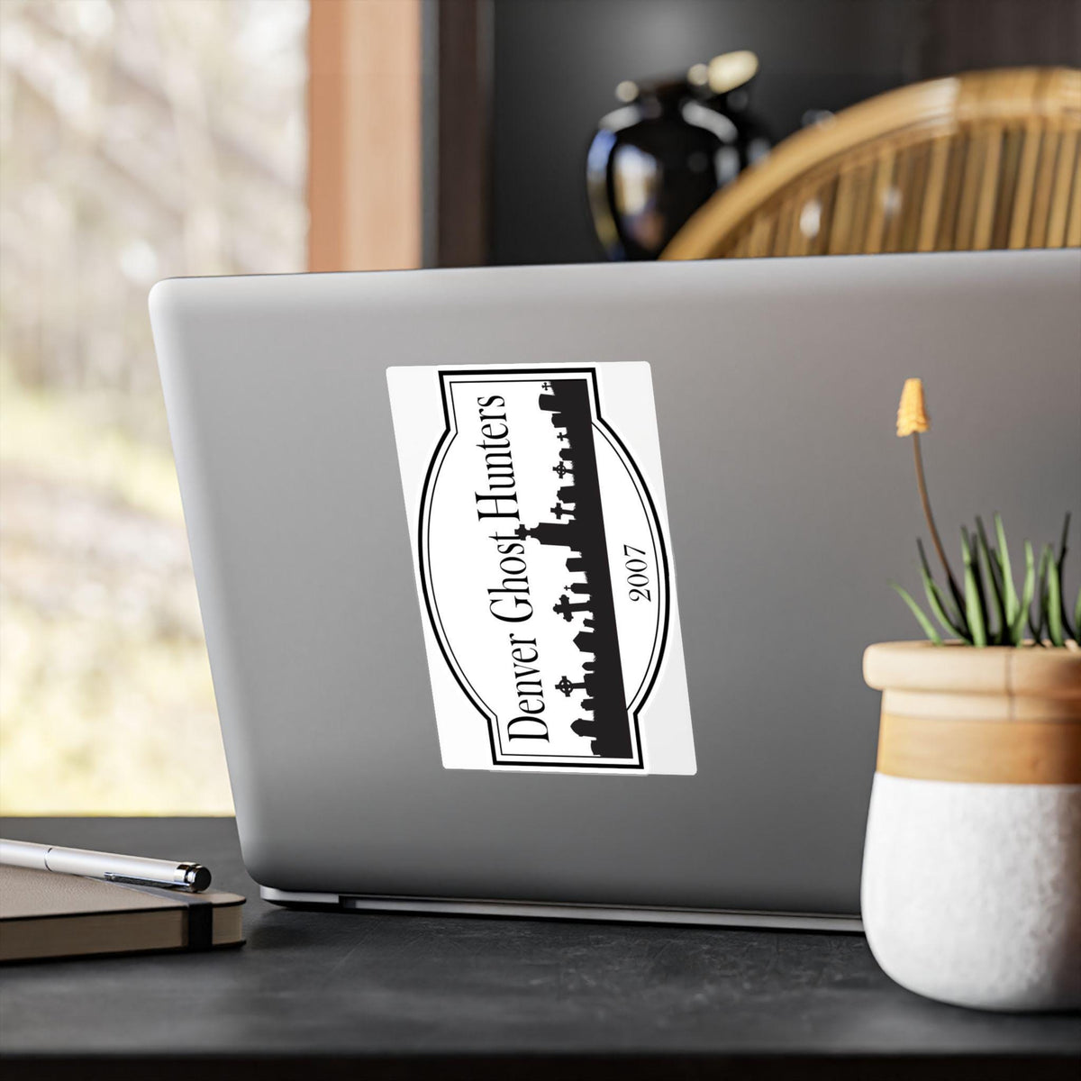 Denver Ghost Hunters skyline decal Kiss-Cut Vinyl Decal | paranormal sticker