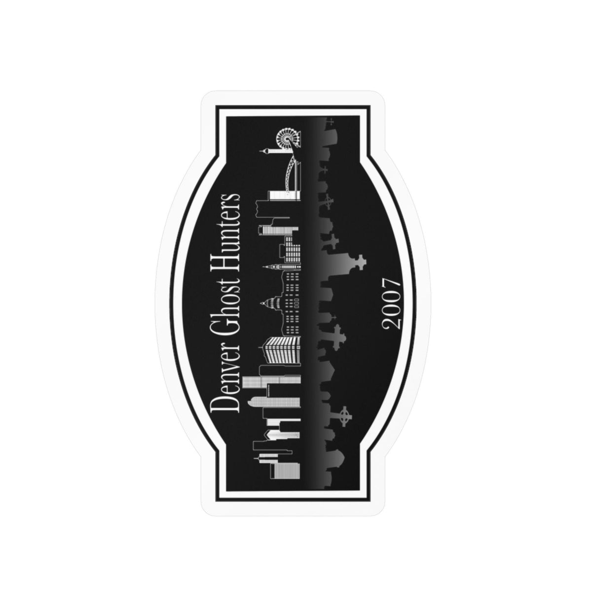 Denver Ghost Hunters skyline sticker Kiss-Cut Vinyl Decal | 2007