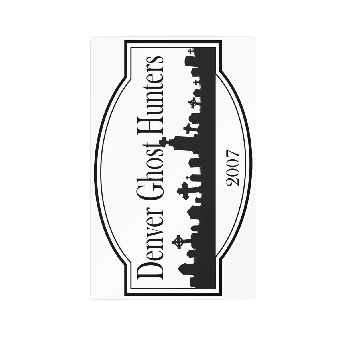 Denver Ghost Hunters skyline decal Kiss-Cut Vinyl Decal | paranormal sticker