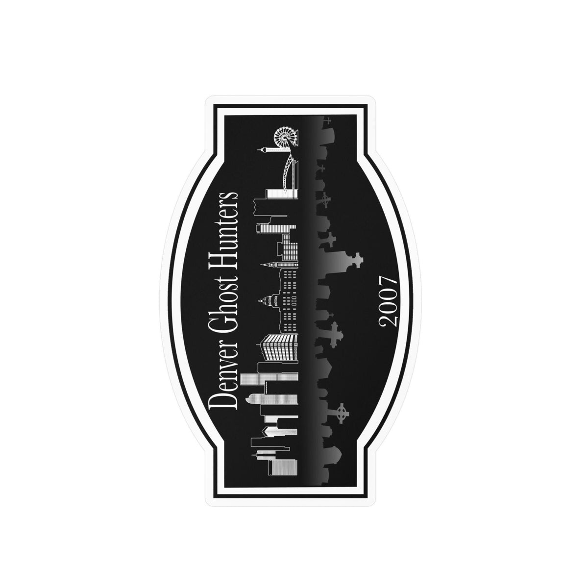 Denver Ghost Hunters skyline sticker Kiss-Cut Vinyl Decal | 2007