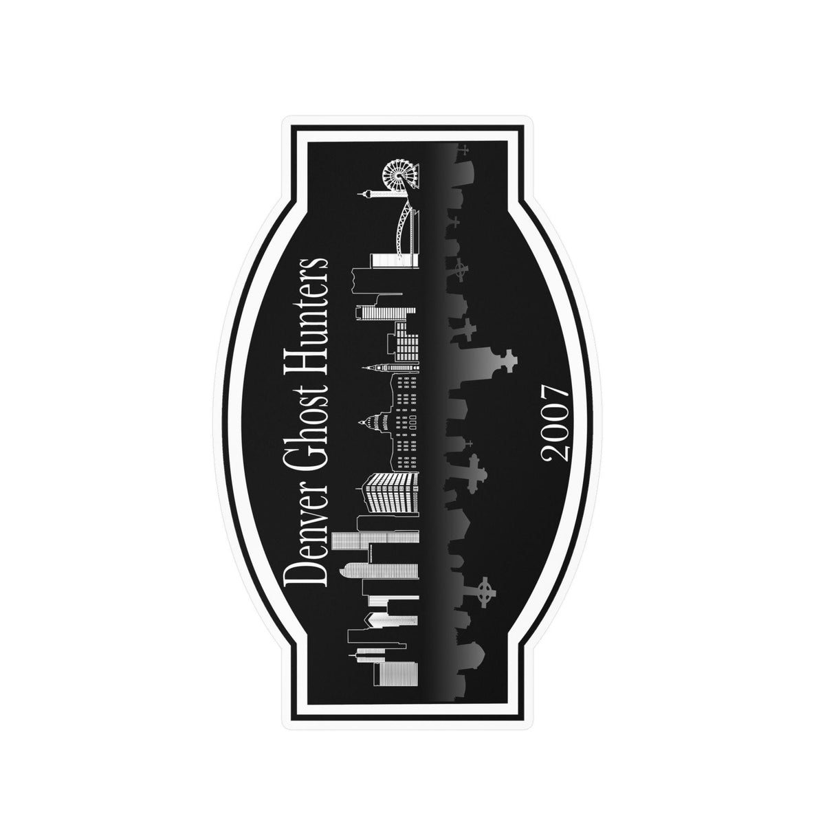 Denver Ghost Hunters skyline sticker Kiss-Cut Vinyl Decal | 2007
