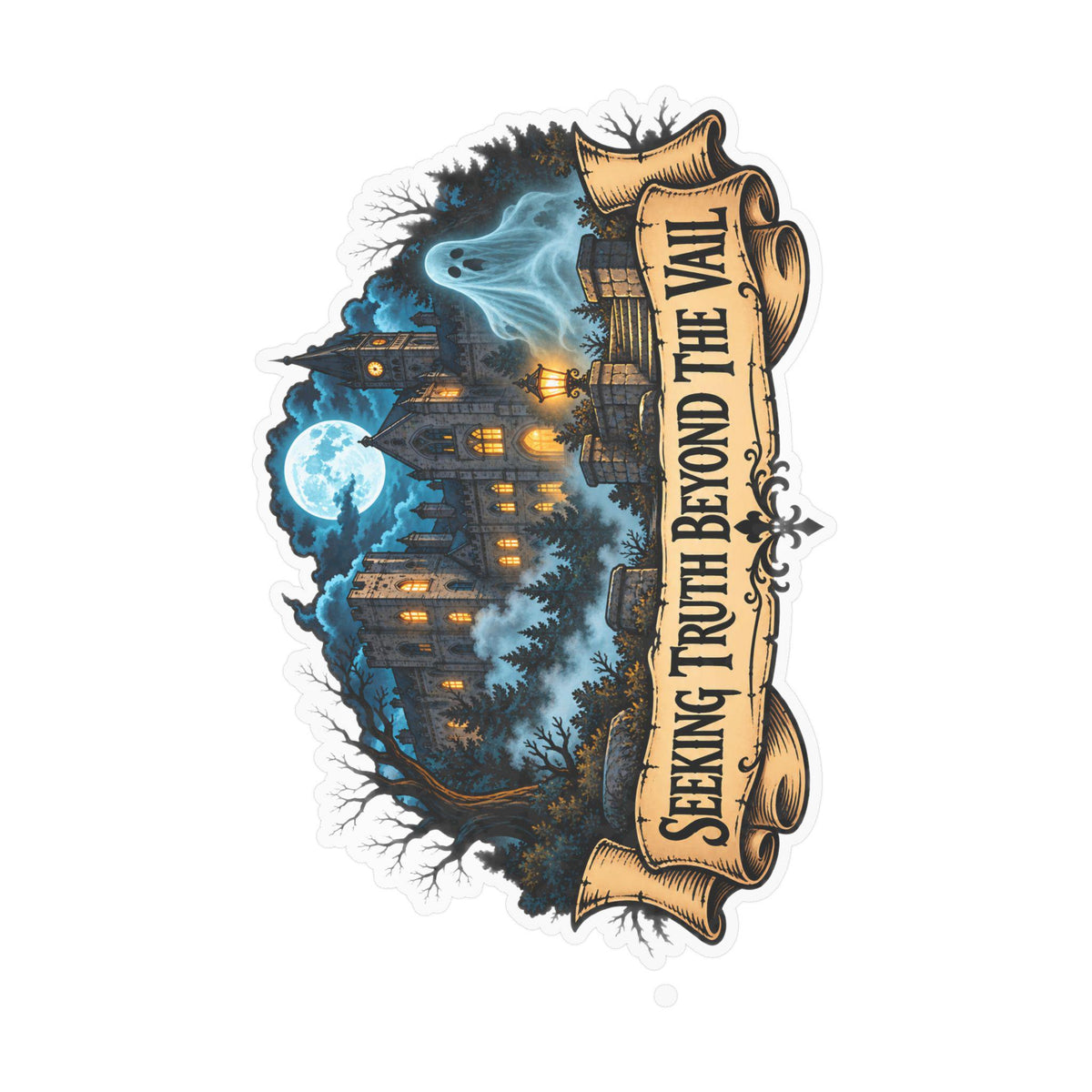 Seeking Truth Beyond the Veil Vinyl Sticker