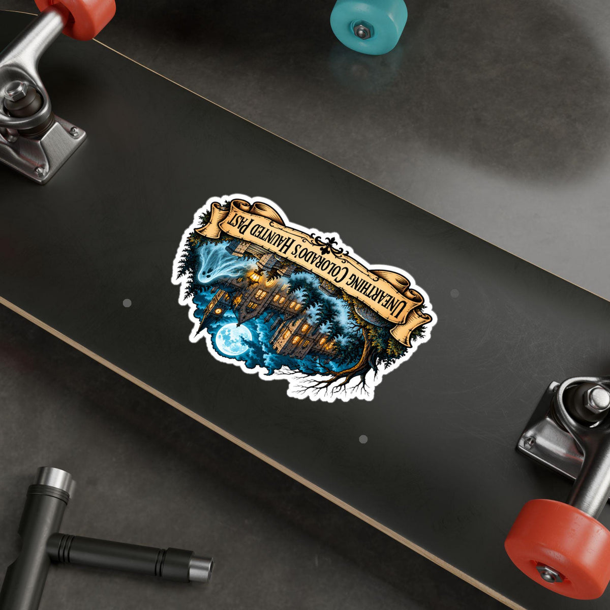 Unearthing Colorado's Haunted Past Kiss-Cut Vinyl Decal