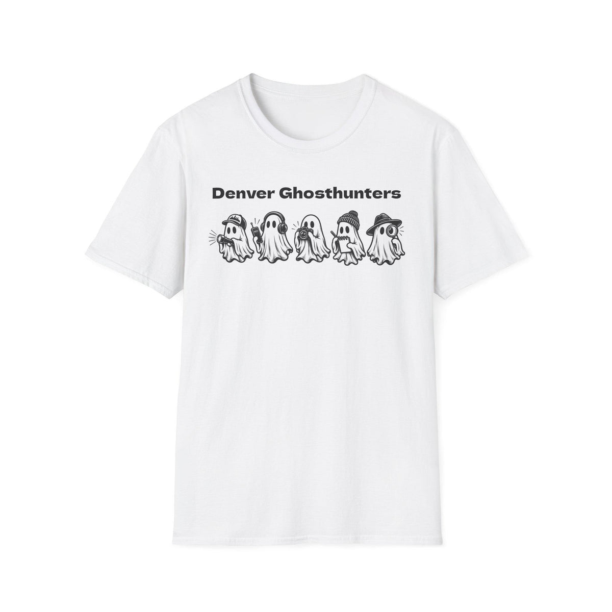 Denver Ghosthunters T-Shirt | Playful Ghosts, Colorado Spirits (100% Cotton)