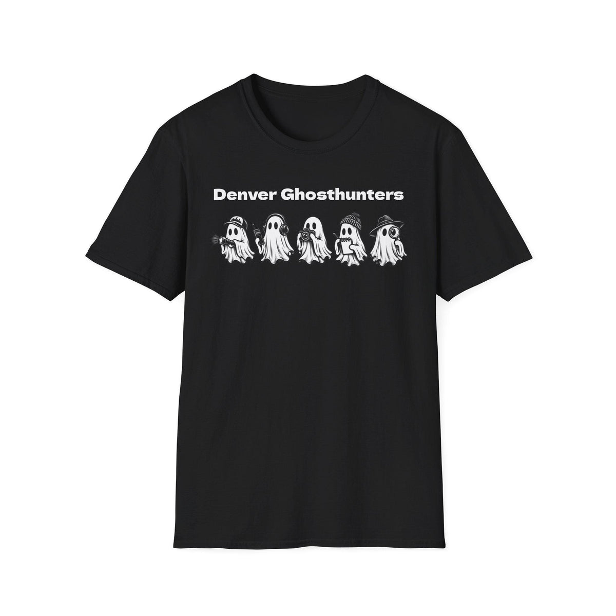 Denver Ghosthunters T-Shirt | Playful Ghosts, Colorado Spirits (100% Cotton)