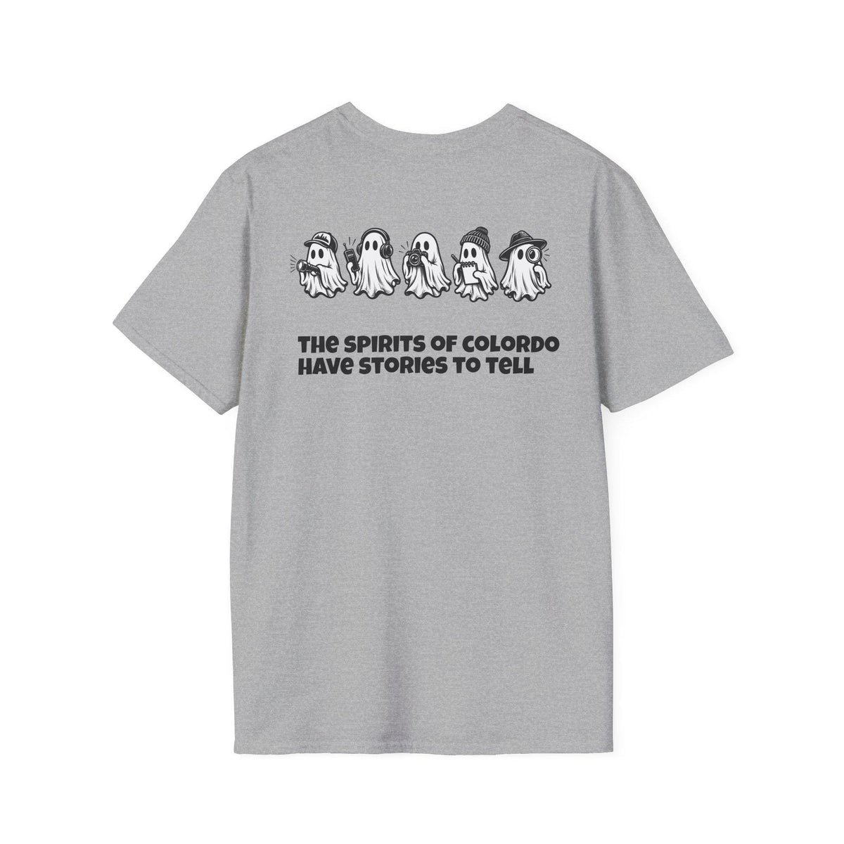Denver Ghosthunters T-Shirt | Playful Ghosts, Colorado Spirits (100% Cotton)