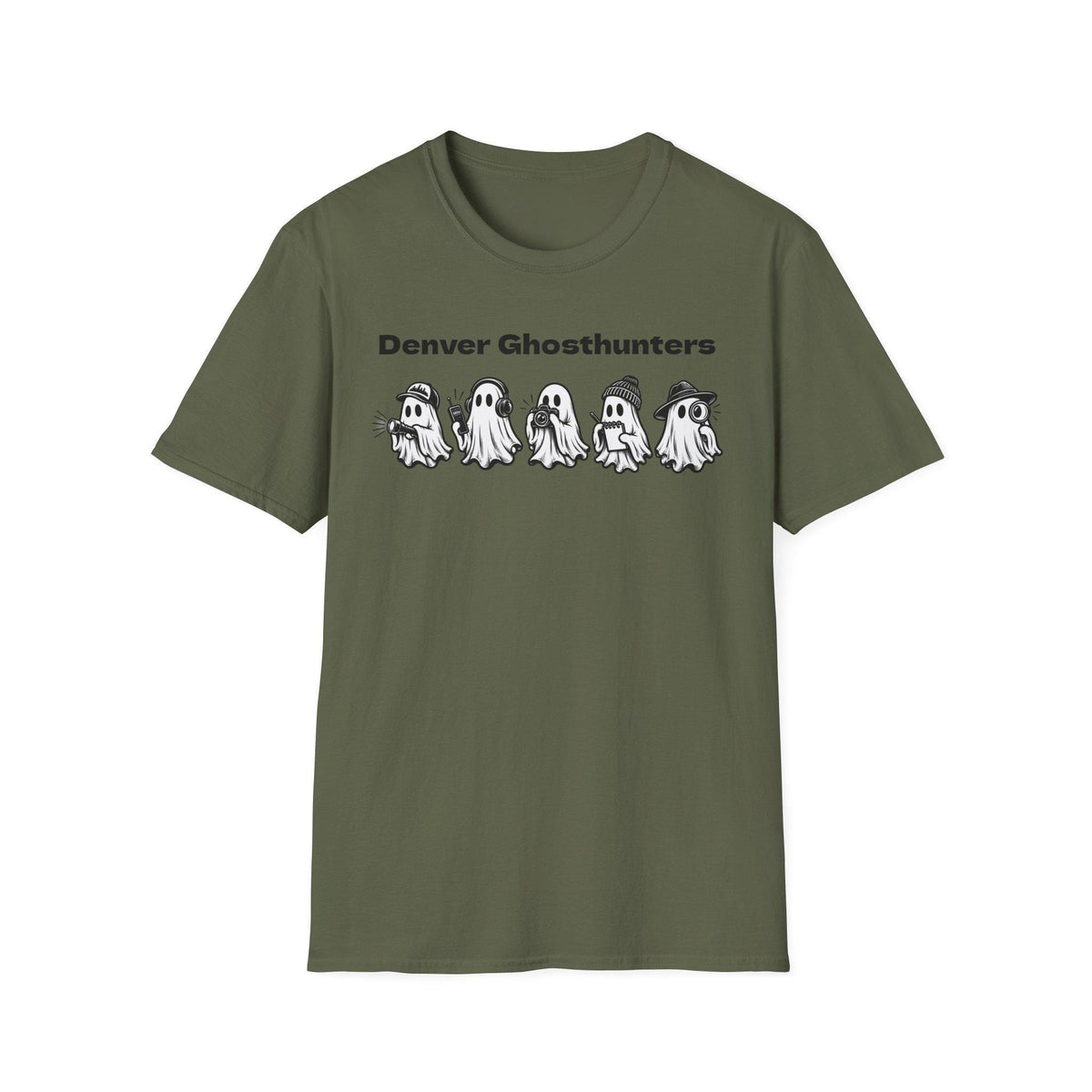 Denver Ghosthunters T-Shirt | Playful Ghosts, Colorado Spirits (100% Cotton)