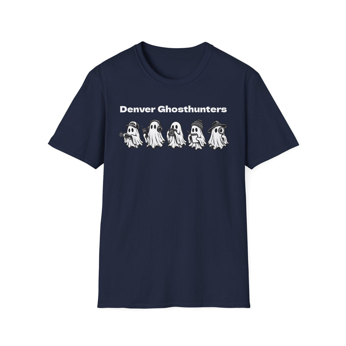 Denver Ghosthunters T-Shirt | Playful Ghosts, Colorado Spirits (100% Cotton)