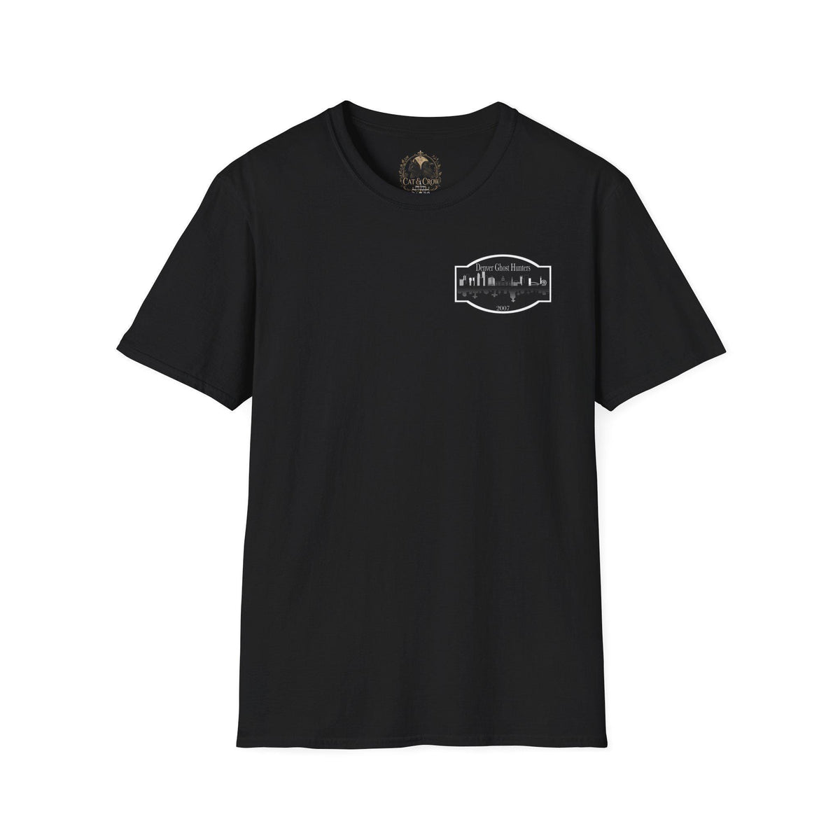 Denver Ghost Hunters Ghost Hunting Tour 2026 T-Shirt | Haunted Mansion Illustration