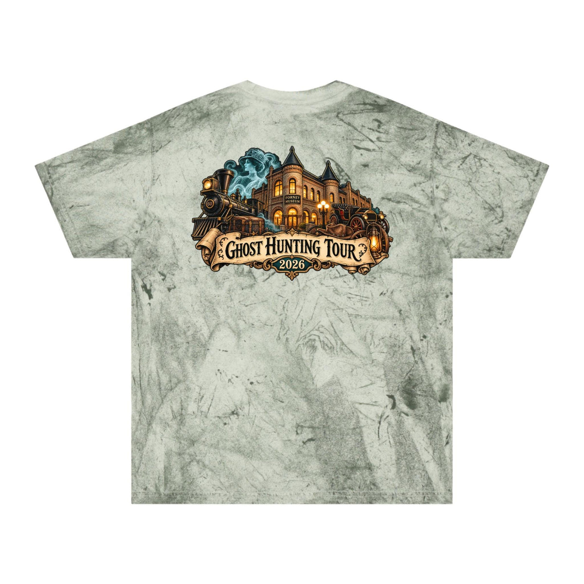Denver Ghost Hunters Ghost Hunting Tour 2026 T-Shirt | Haunted House Train Design