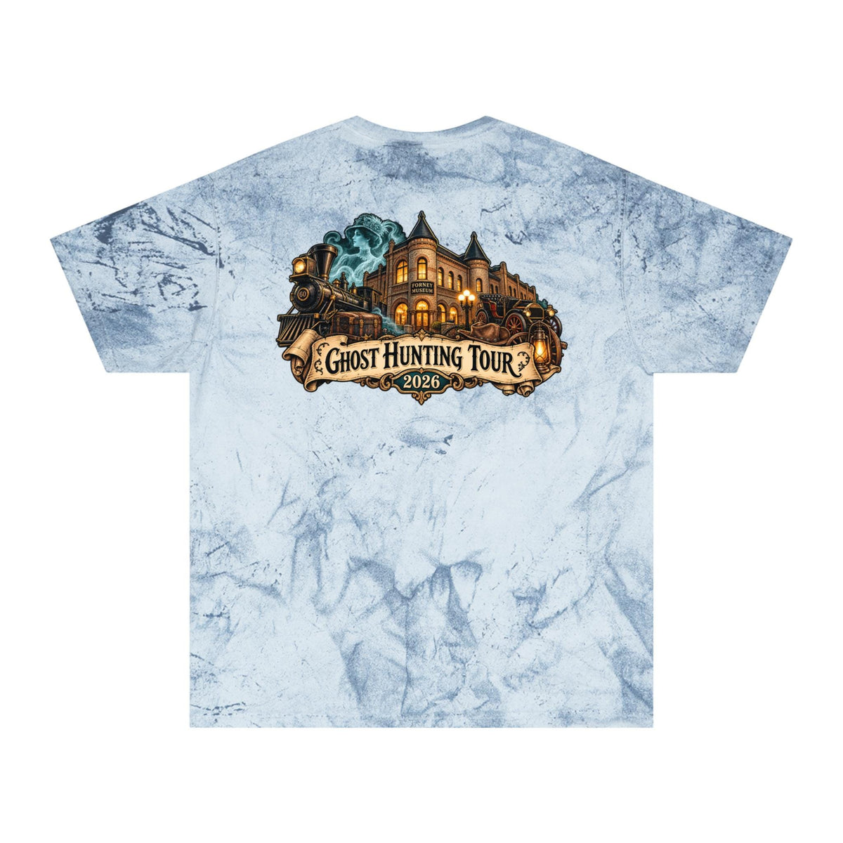 Denver Ghost Hunters Ghost Hunting Tour 2026 T-Shirt | Haunted House Train Design