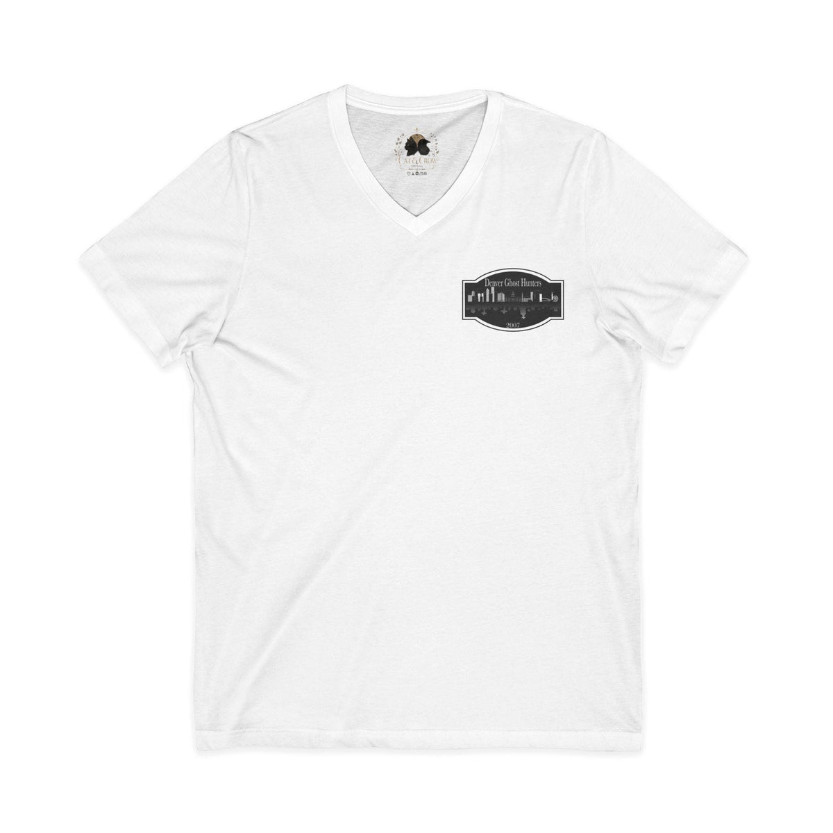 Denver Ghost Hunters Unisex Jersey Short Sleeve V-Neck Tee