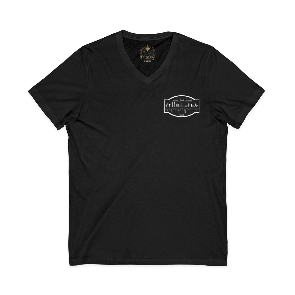Denver Ghost Hunters Unisex Jersey Short Sleeve V-Neck Tee