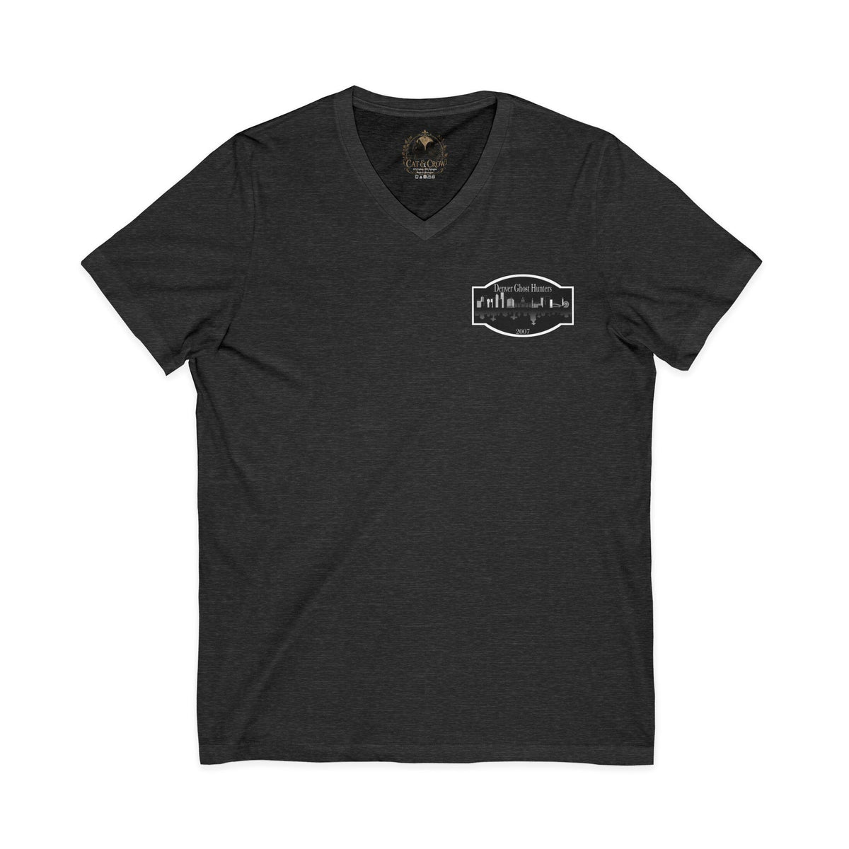 Denver Ghost Hunters Unisex Jersey Short Sleeve V-Neck Tee