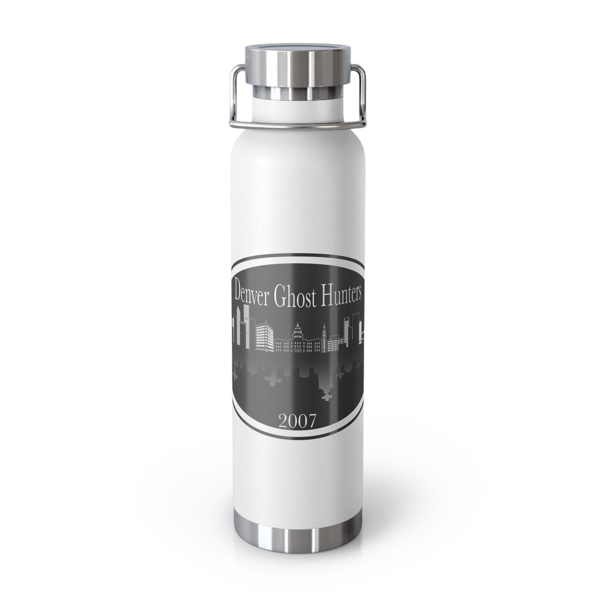Denver Ghost Hunters logo Bottle | 22oz Copper Vacuum Insulated
